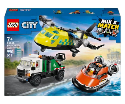 Klocki LEGO® LEGO CITY 60505 Zestaw z samolotem, ciężarówką i poduszkowcem